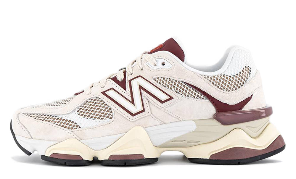 New Balance 9060 Linen Burgundy