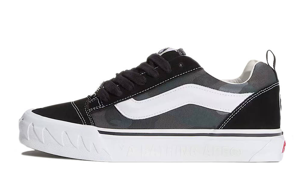 BAPE x Vans Knu Skool Camo Black