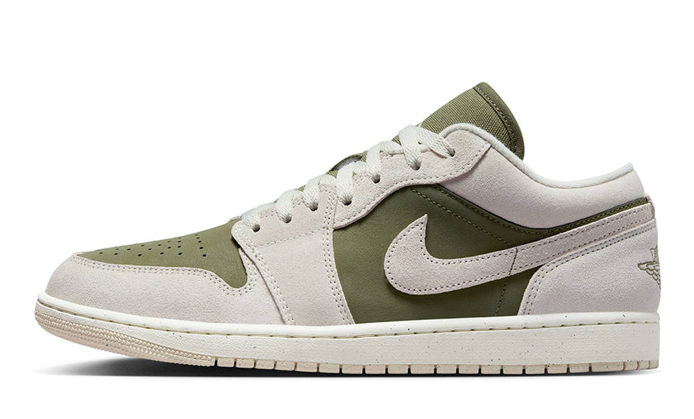 Air Jordan 1 Low Medium Olive Sail